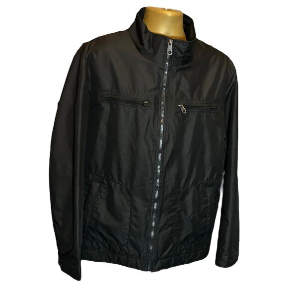 Buffalo David Bitton Black Jacket XL Full Zip Lightweight Casual Outerwear - Picture 2 of 10